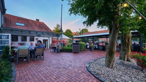 Blick in den Biergarten
